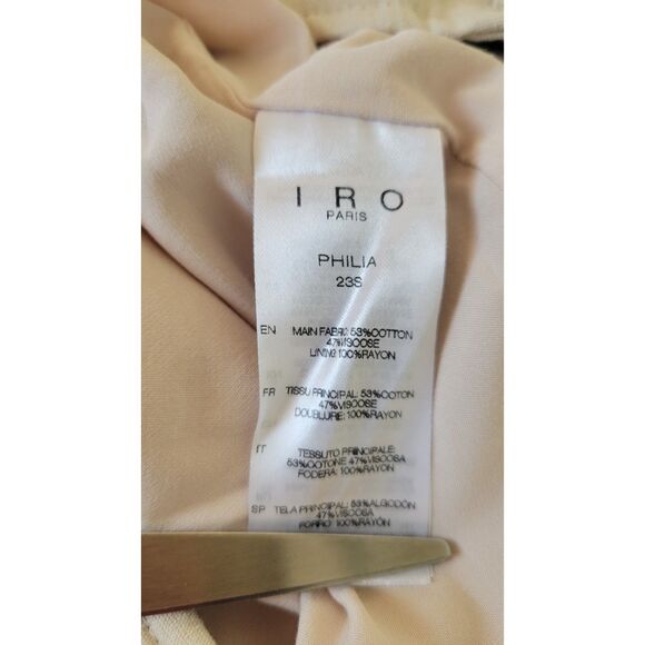 Iro Paris Philia High Waisted Beige Trousers - Picture 4 of 4